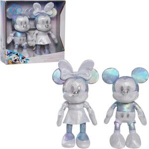 Disney 100 Years of Wonder Mickey Mouse Minnie Mouse Silver Collector Set NEW